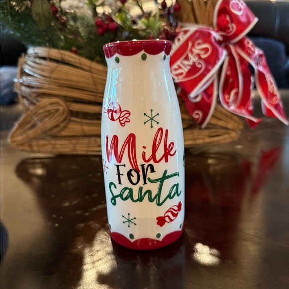 Festive Holiday Santa Milk and Cookie Set - Picture 3 of 7